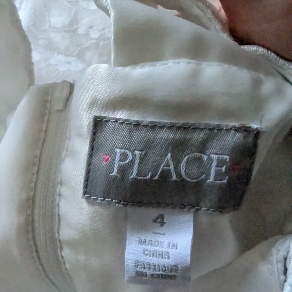 Girls floral lace dress white - Picture 6 of 8